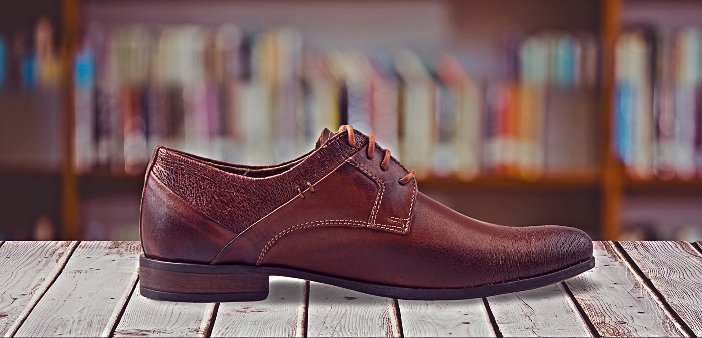 Leather shoe photograph from Firm’s original About page